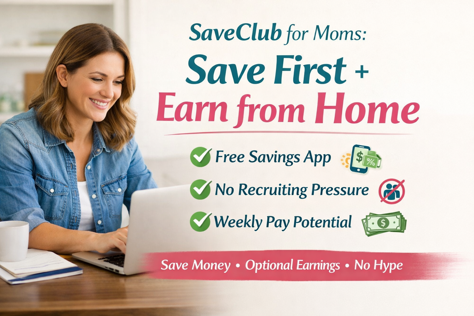 SaveClub for Moms: A Savings-First Way to Earn From Home (Without the “Recruiting” Pressure)