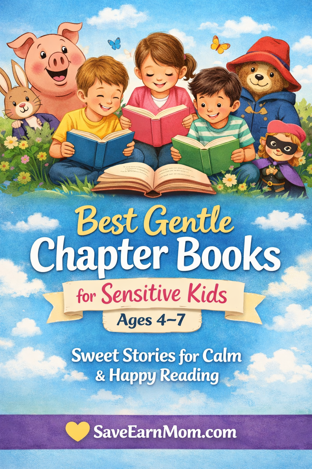 Best Gentle Chapter Books for Sensitive Kids (Ages 4–7)